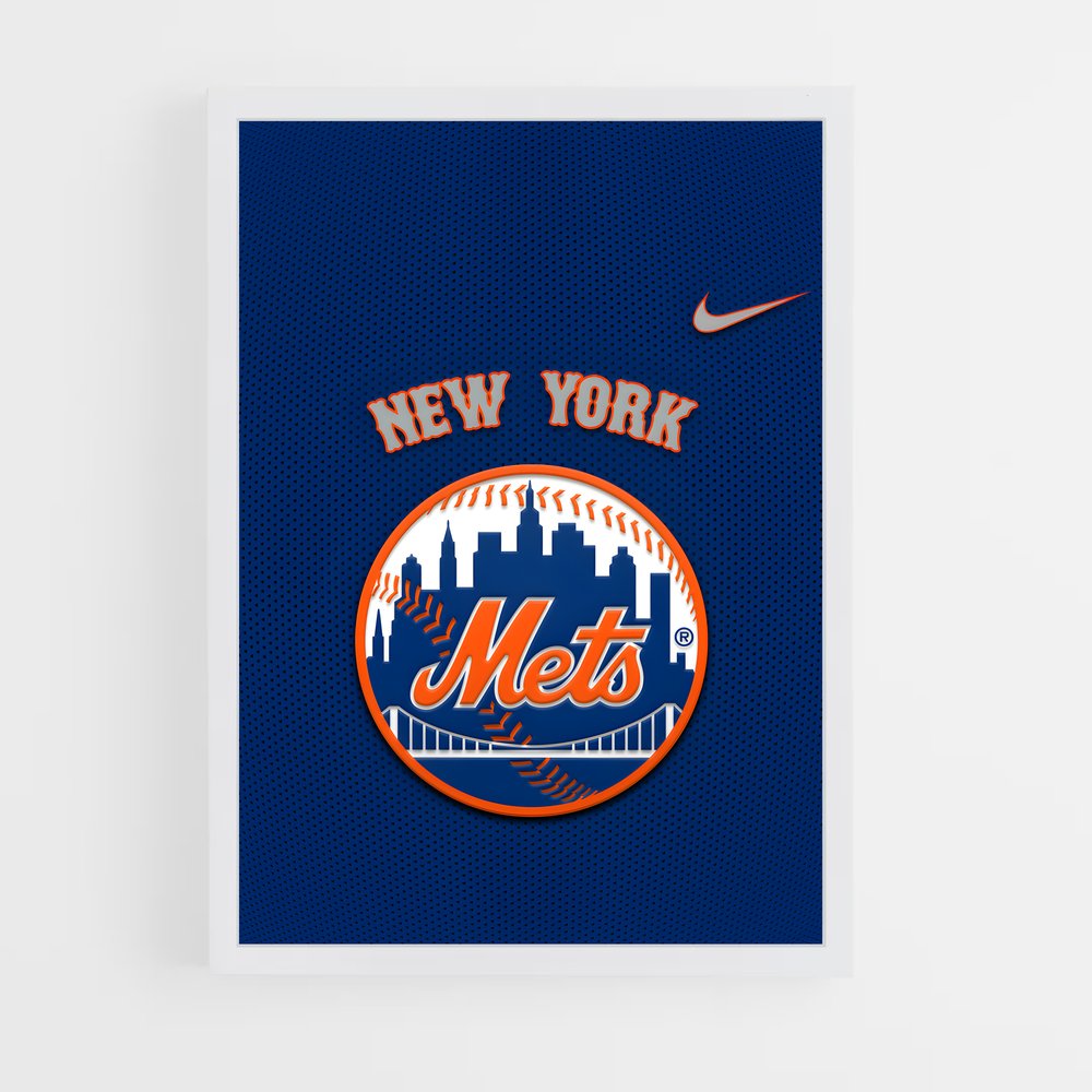 Poster Mets en Lumière – affiche Baseball (vue 3)